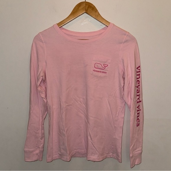 Vineyard Vines Graphic Pocket Long Sleeve T-shirt Whale Logo Women’s Extra Small - Picture 3 of 9